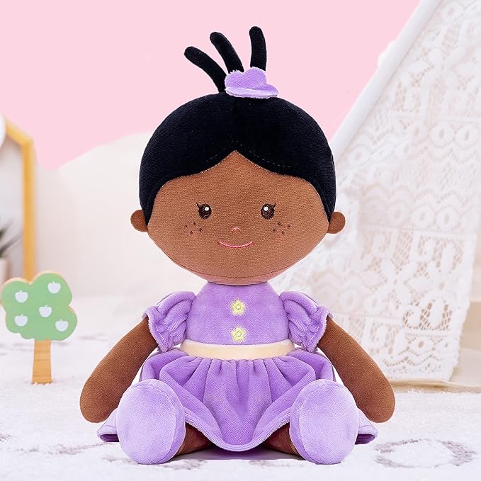 Onetoo First Baby Doll Plush Rag Doll Sleeping Cuddle Buddy 14"（Milly Series）