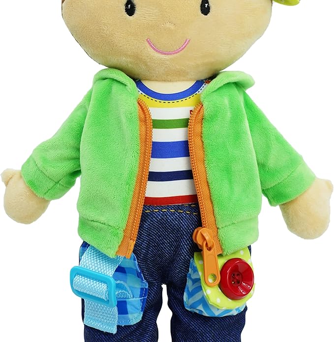 June Garden 15.5" Dressy Friends Terry - Educational Stuffed Plush Doll for Kids and Toddlers 2 Years and Up