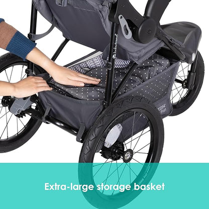Baby Trend Expedition® Zero Flat Jogger Travel System with LED Lights, Dash Grey