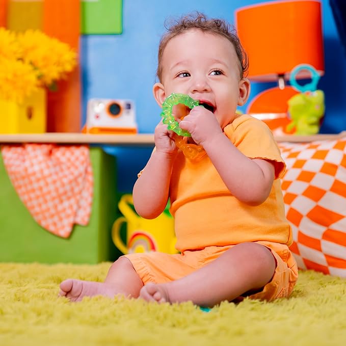 Bright Starts Chill & Teethe Water-Filled BPA-Free Baby Teething Toy, 3 Months+