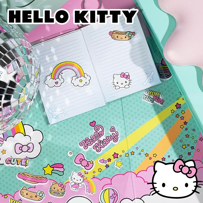 Hello Kitty Puffy Sticker Playset, Includes Over 50 Hello Kitty Reusable Book Stickers
