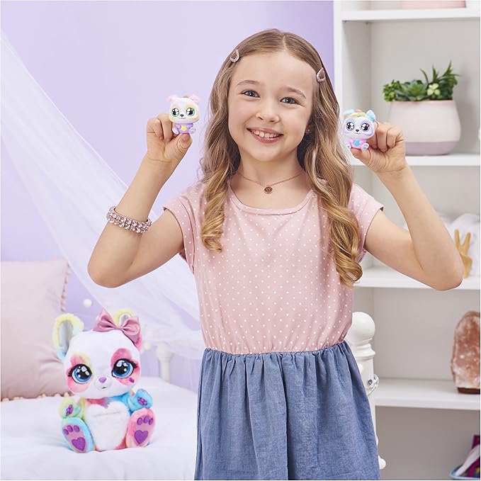 Interactive Rainbow Plush Toy and Baby with Bonus Bows, Over 150 Sounds & Actions 5 and