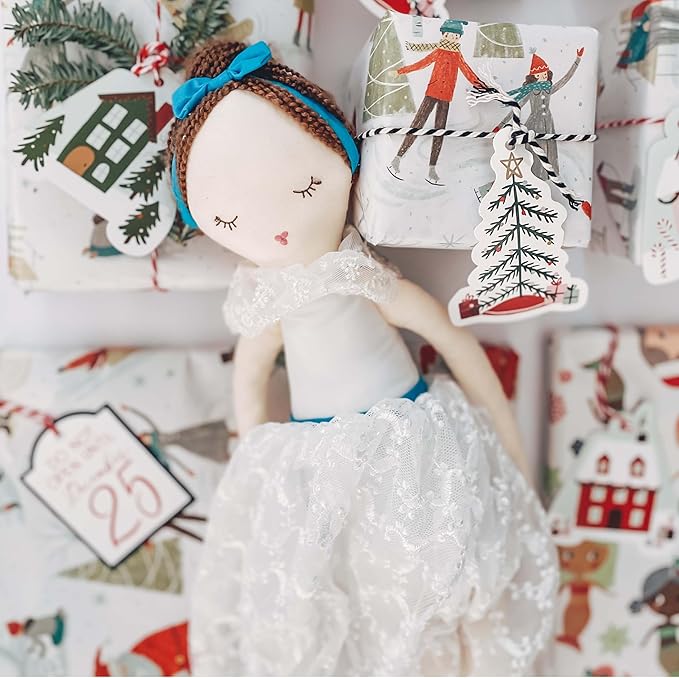 MON AMI Clara Doll – 22”, Soft & Elegant Stuffed Plush Doll for Little Girls