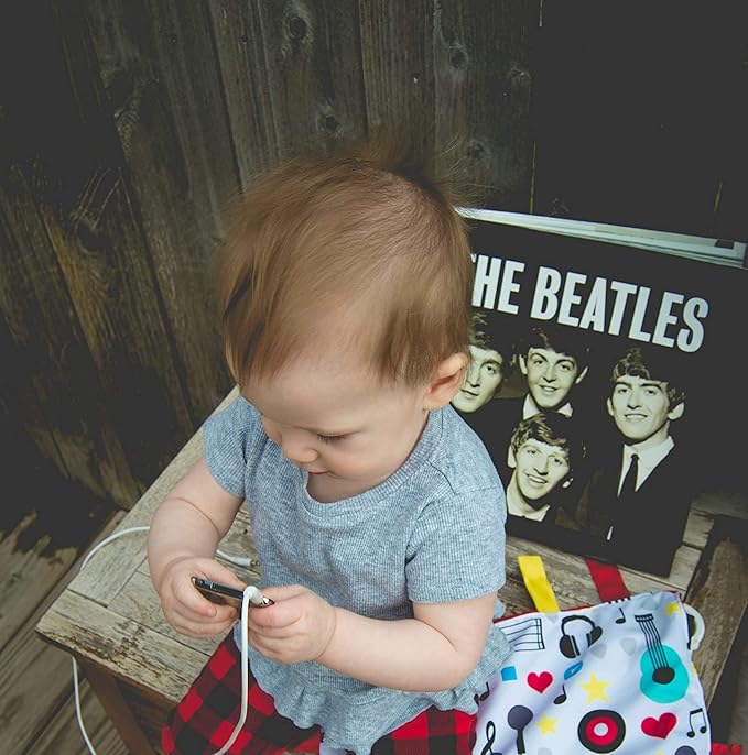 Baby Jack & Co 8x8??Music Lovey Tag Toys for Babies - Baby Crinkle Toys