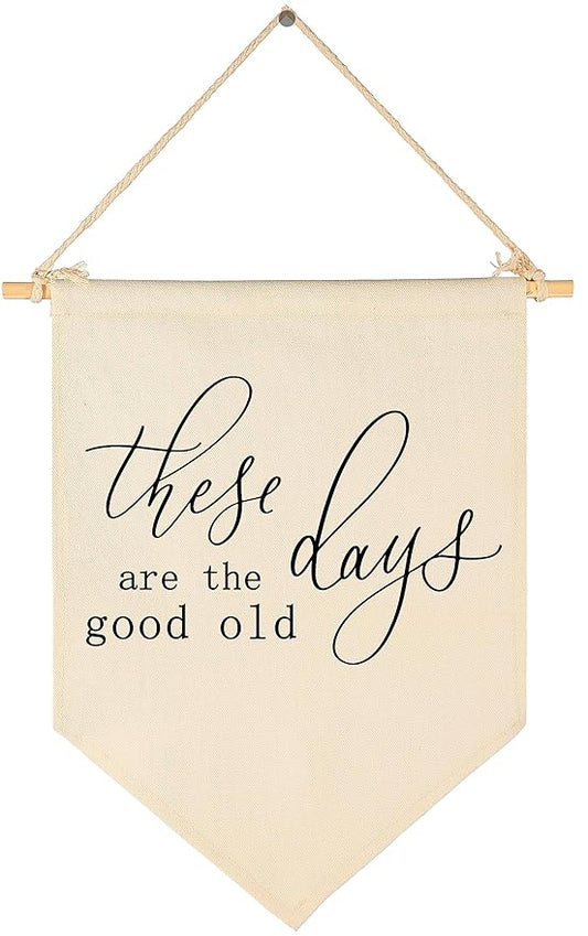 Inspirational Vintage Flag Decor-These Are The Good Old Days-Positive Home