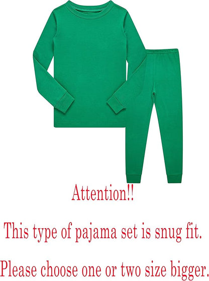 Family Feeling Little Big Boy Pajamas Sets 100% Cotton Pjs