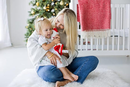 Pearhead Baby's First Christmas Security Blanket, Soft Baby Lovey for Babies