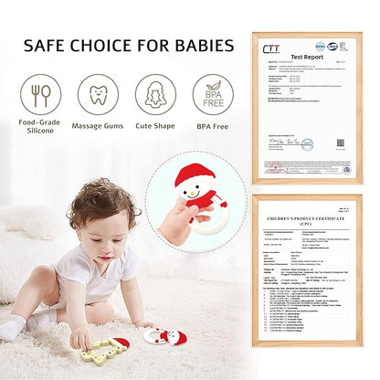 Baby Teething Toys, Silicone Teether for Babies