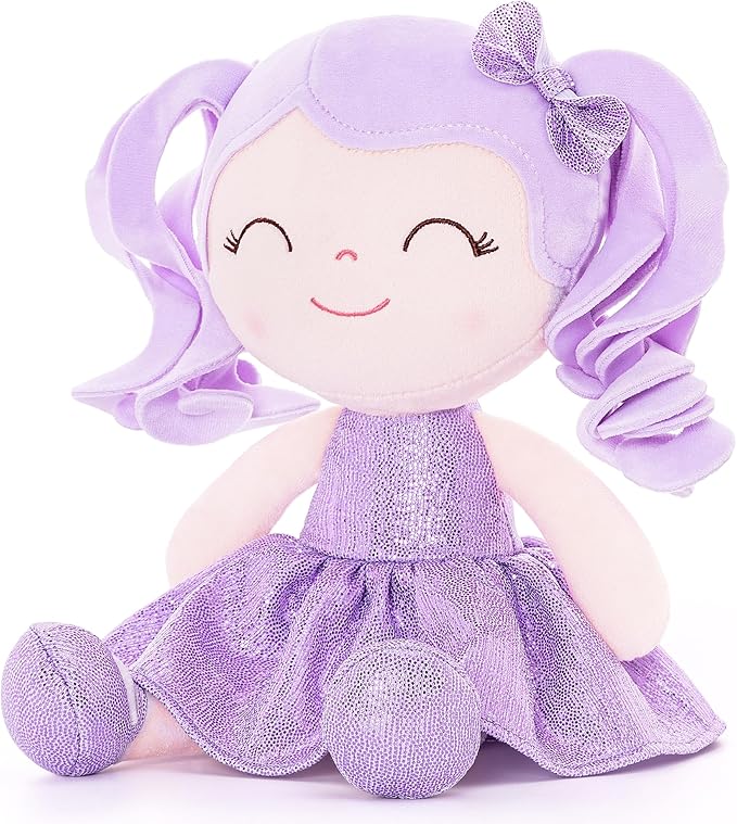 Gloveleya Baby Dolls Soft Snuggly Doll First Baby Girl Gifts 12inches Pearlescent