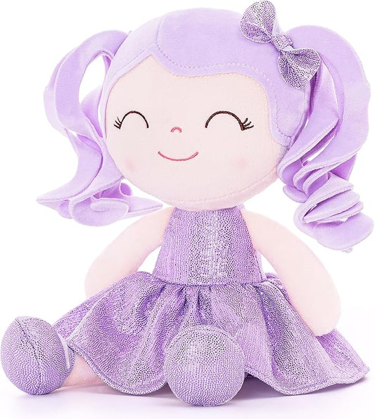 Gloveleya Baby Dolls Soft Snuggly Doll First Baby Girl Gifts 12inches Pearlescent