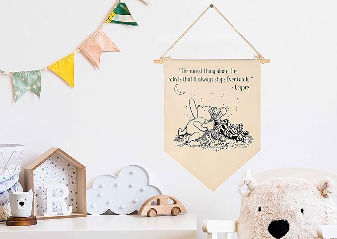 Winie Nursery Flag the Pooh,Nursery Wall Decor