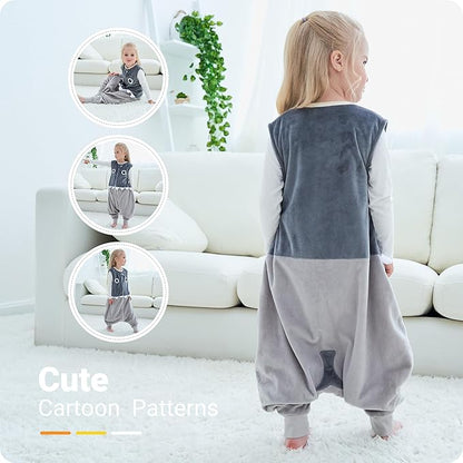 Baby Sleeping Sack Sleeveless, Toddler Sleeping Bag with Legs