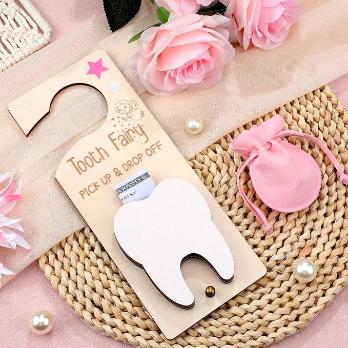 3 Pcs Tooth Fairy Tooth Holder Bag Tooth Fairy Door