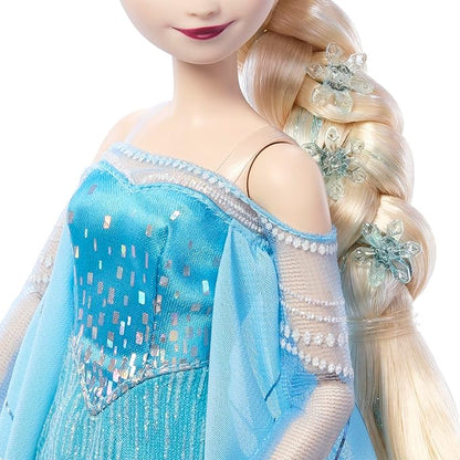 Mattel Disney Frozen Anna & Elsa Doll Set, 2 Disney Princess Collector Fashion Dolls Celebrating Disney 100 Years of Wonder, Inspired by the Movie