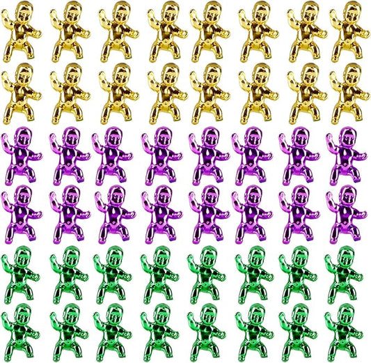 1.2inch Mini Metallic Tiny Babies, Colorful Tiny Baby Dolls King (48 pcs)