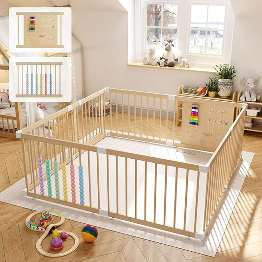 Baby Fence Baby Play Yard with Door 63?Ø├?3??