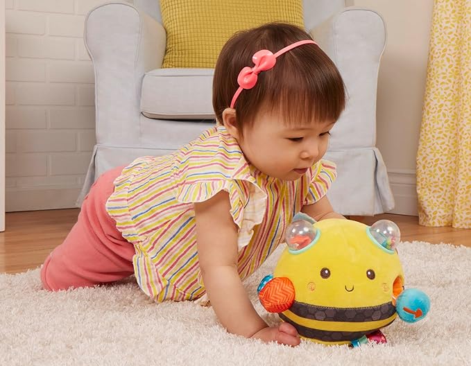 B. Sensory Plush Bumble Bee Baby ,Sensory Baby Toy – Bumpy Plush Bee with Fun Features 0 Months