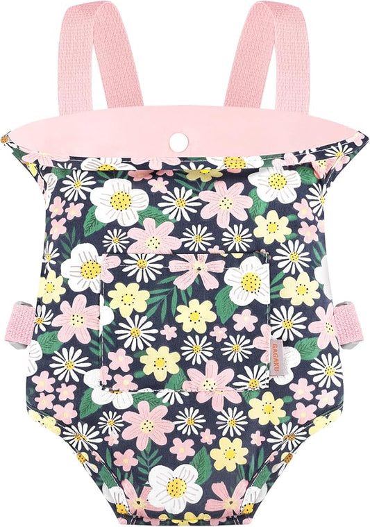 GAGAKU Baby Doll Carrier Kids Toy Baby Carrier for Dolls Toy Baby Sling for 18-inch Dolls Accessory Carrier for Little Girls - Pink
