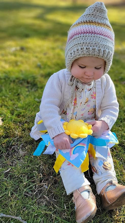 Baby Jack & Co 10x10 Sunshine Lovey Tag Toys for Babies - Baby Toys