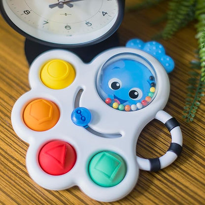 Baby Einstein Octopus 3-in-1 Bubble Pop Dimple Fidget Toy and 6 Months+
