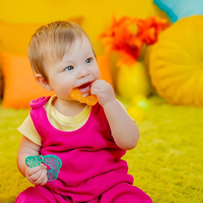 Bright Starts Chill & Teethe Water-Filled BPA-Free Baby Teething Toy, 3 Months+