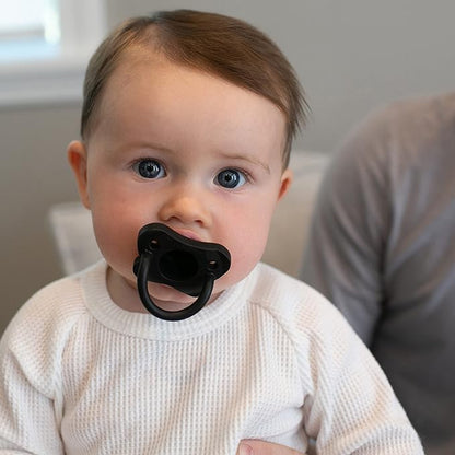 Dr. Brown's HappyPaci 100% Silicone Baby Pacifier, Contoured One-Piece Design 0-6m, BPA-Free, 3 Pack