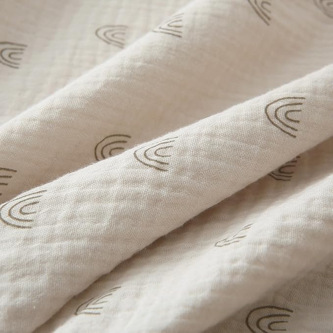 DaysU Baby Blankets Unisex with Muslin Cotton Front and Dotted Fleece Back, Silky Micro Super Soft Plush Newborn Baby Blankets for Boys Girls 30x40 inches