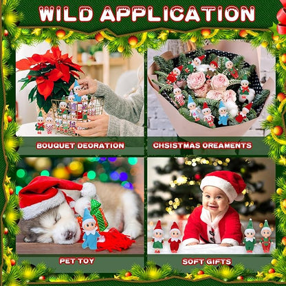 Syhood 36 Christmas Plush Elf Doll Set 36 Pcs Mini 36 Pcs 36 Pcs