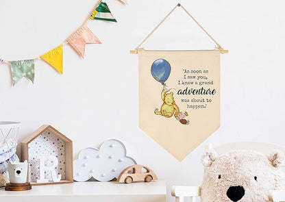 Winie Nursery Flag the Pooh,Nursery Wall Decor