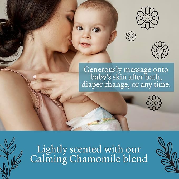 Saavy Naturals Chamomile Baby Oil Pack, Sensitive Baby Oil for Skin with Jojoba Oil