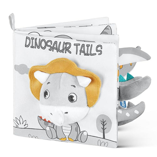 Soft Baby Books Toys, Newborn Crinkle Book 3D Baby 0-6 Months