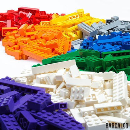 Barcaloo 1000 Pieces Building Bricks Set - Classic Bulk Small Blocks