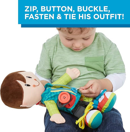 Playskool Dressy Kids Boy Activity Plush Stuffed Doll Toy 2 Years