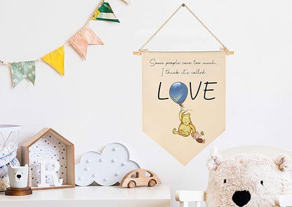 Winie Nursery Flag the Pooh,Nursery Wall Decor