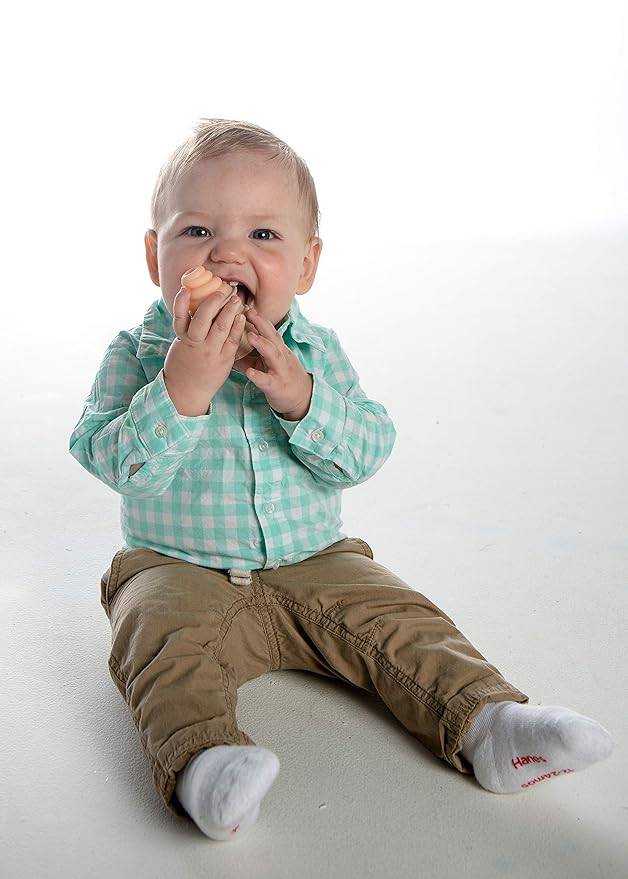 SweeTooth Ice Cream Cone Shaped Baby Teether - Adorable Orange