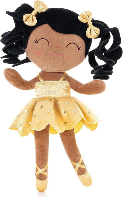 Gloveleya Baby Dolls Soft Snuggly Curly Hair Ballerina Doll First 14inches Ballerina