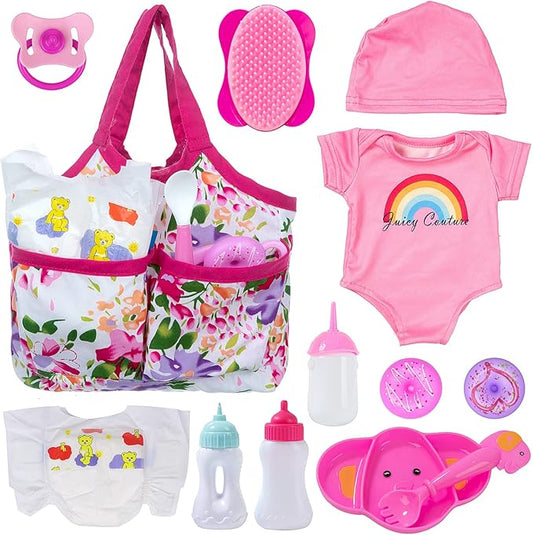 Ecore Fun 13 Piece Baby Doll Accessories Baby Doll Feeding