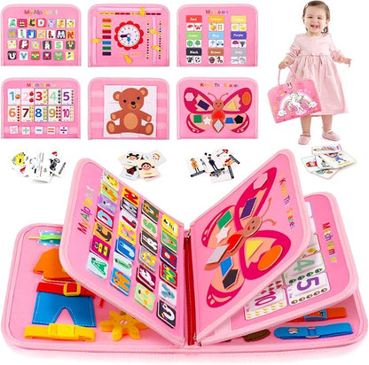 HONGDDY Busy Board Montessori Toys for Toddler, Sensory Board Toy