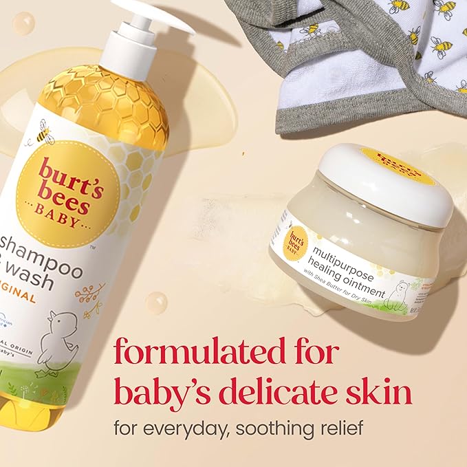 Burt's Bees Baby 100% Natural Origin Multipurpose Healing Ointment, Face & Body Baby Ointment – 7.5 Ounce Tub