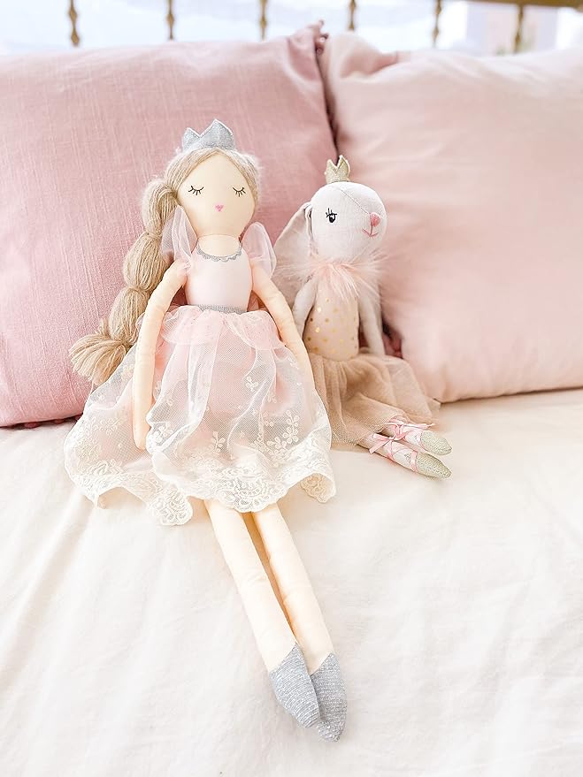MON AMI Princess Doll Olivia – 22”, Soft & Elegant Stuffed Plush Princess Doll