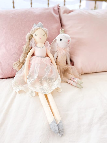 MON AMI Princess Doll Olivia – 22”, Soft & Elegant Stuffed Plush Princess Doll