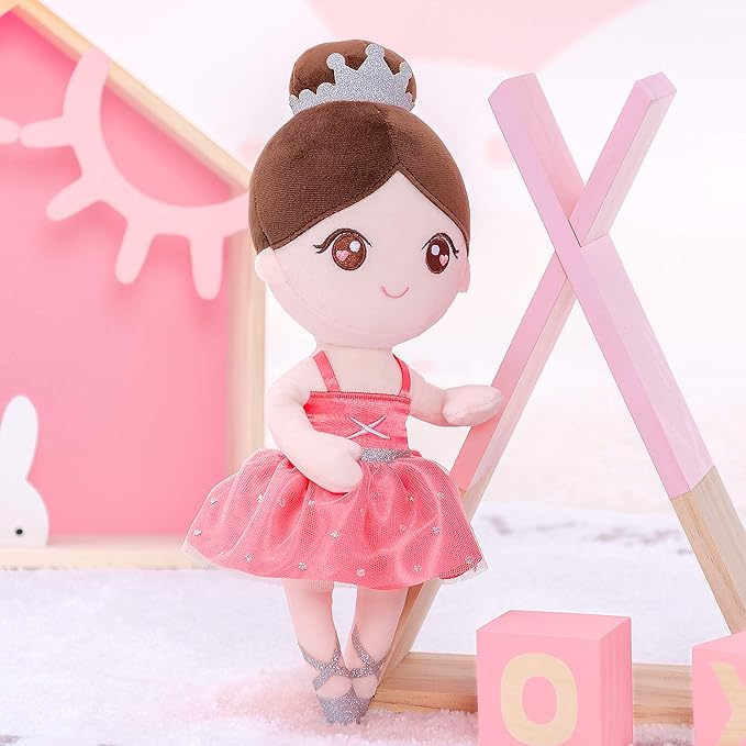 Gloveleya Baby Girl Gifts Dolls Soft Plush Toy Ballet Girl 13 Inches