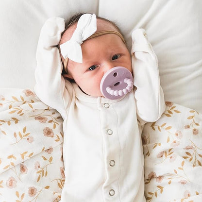 Ryan & Rose Cutie PAT Pacifier Teether (Starter Kit, Blossom)