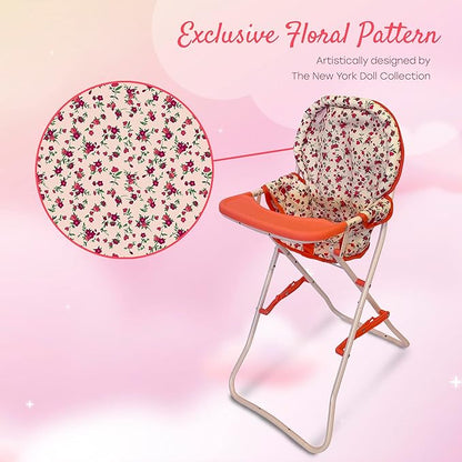 Baby Doll High Chair, Toy High Chair for Baby Doll 18 Inch 18 Inch