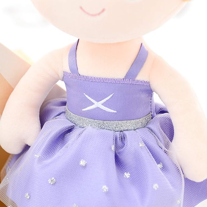 Gloveleya Baby Doll Girl Gift Ballerina Plush Soft Doll Light 13 Inch