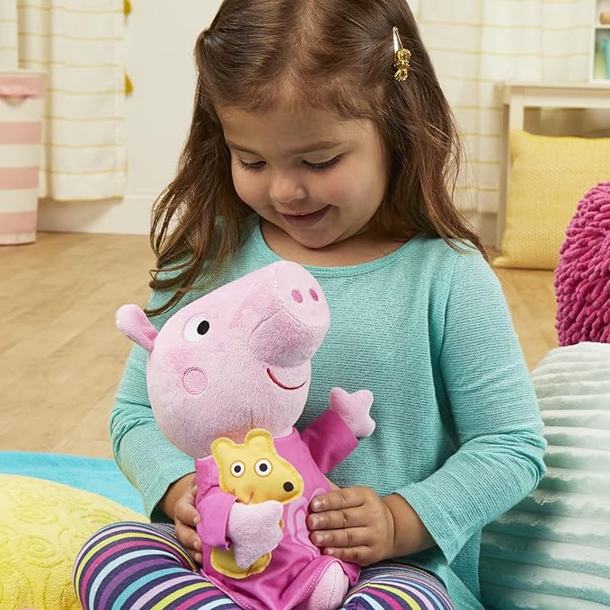 Peppa Pig Peppa’s Bedtime Lullabies Singing Plush Doll, 11 Inch Interactive Stuffed Animal 18 Month