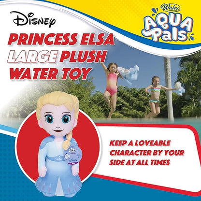 WAHU Aqua Pals Disney Classic Elsa Plush Water Toy for Kids Ages 2+, Fast-Drying Waterproof Plush Doll Toy for Pool and Bathtub 26"