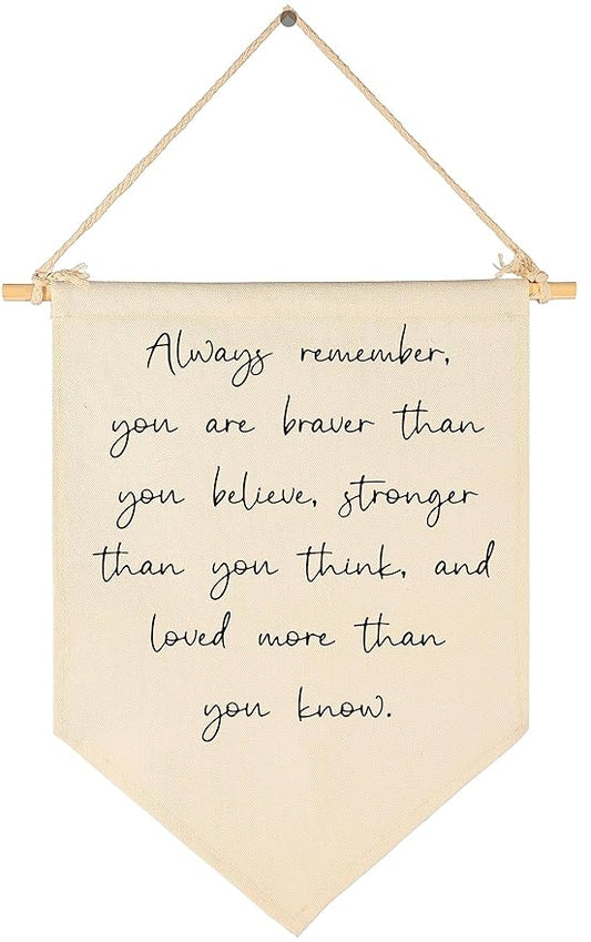 Always Remember,You Are Braver-Flag Sign Gifts for Baby Newborn Boys