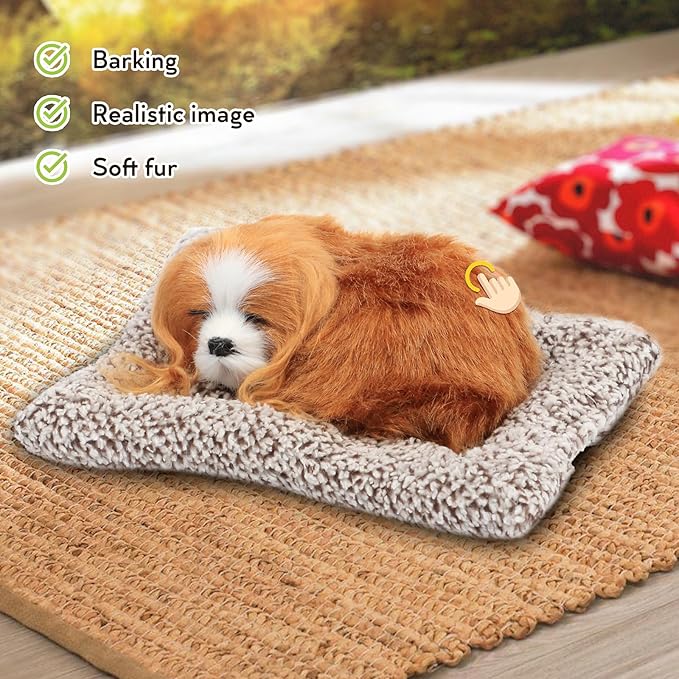 Easfan Simulation Puppy Plush Toy with Sound Lovely Animal Doll