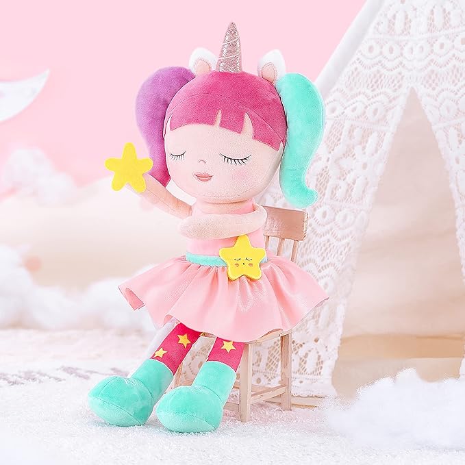 Lazada Unicorn Rag Girl Dolls Baby Gifts Soft Plush Doll 16"